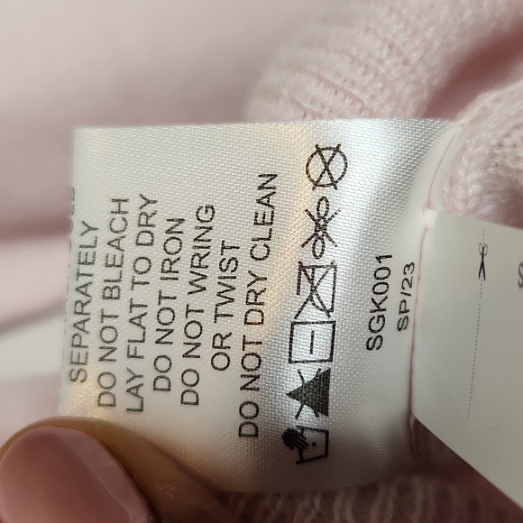 NEW Quince Mongolian Cashmere Crewneck Sweater Minimal Pink Sz XS - Picture 11 of 12